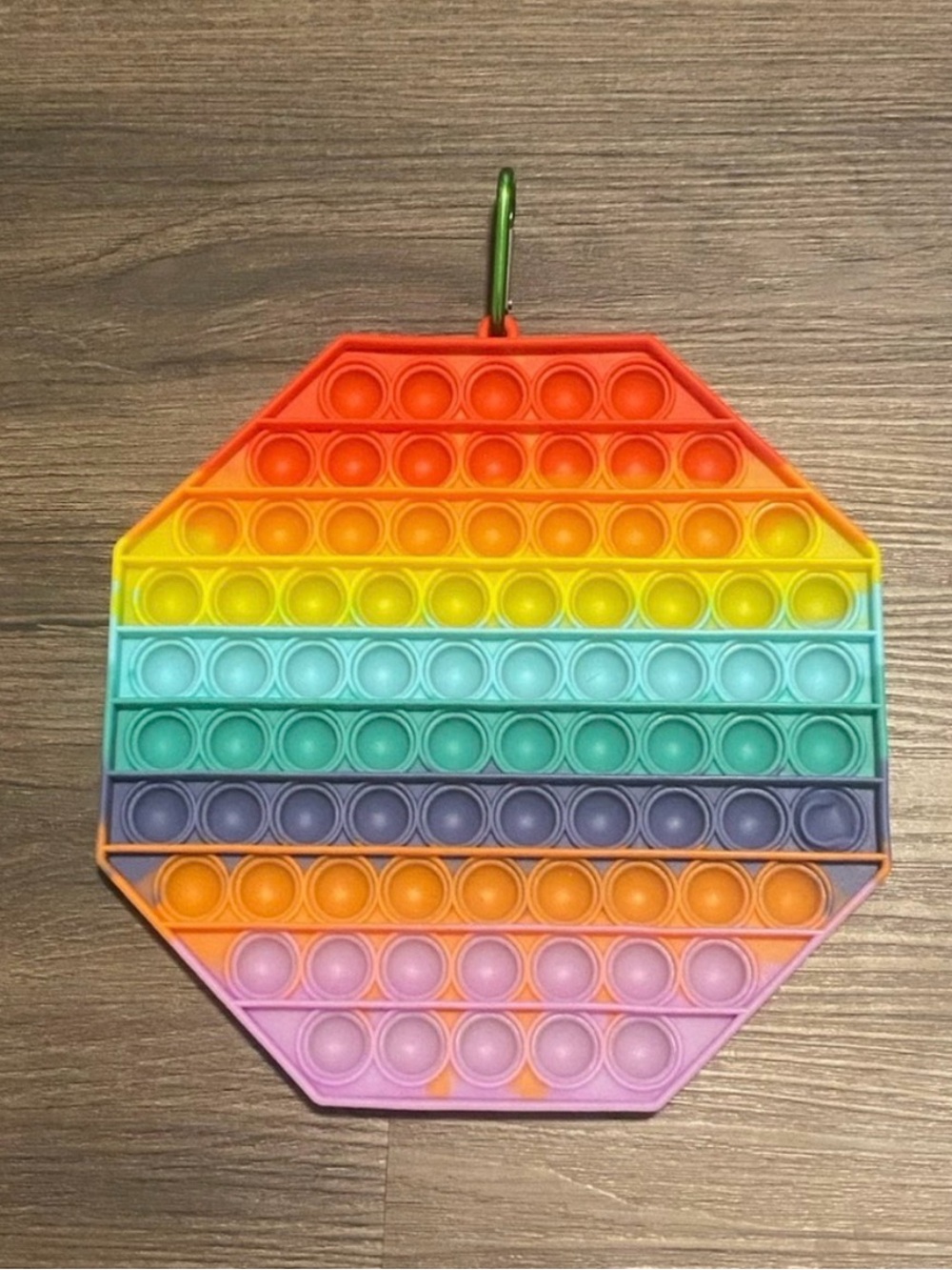 Rainbow Octagon Pop-It Fidget Toy - Multicolor